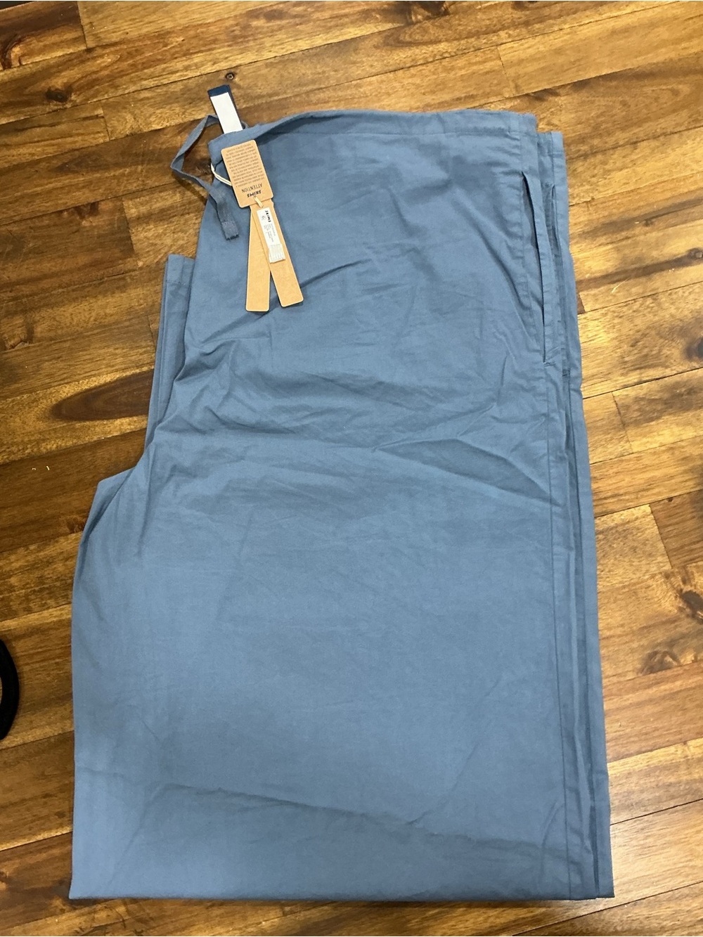 NWT SKIMS Cotton Poplin Pants - Harbor Blue SIZE LARGE
